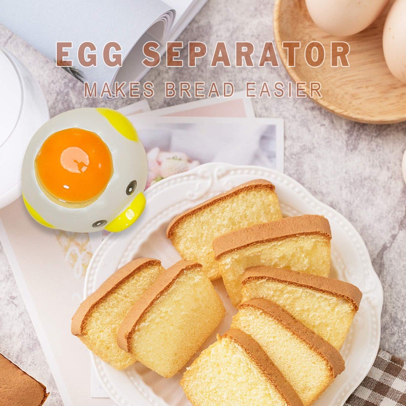 Sretanj Cartoon Egg Separator Mini Egg White and Yolk Separator Practical and Simple Ceramic Egg Separator Suitable for Kitchen Baking Small Tools - Image 3